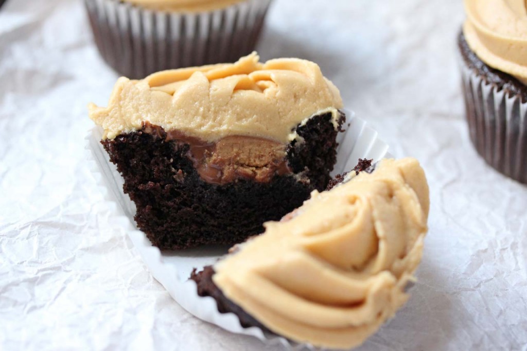 Chocolate Peanut Butter Cupcakes