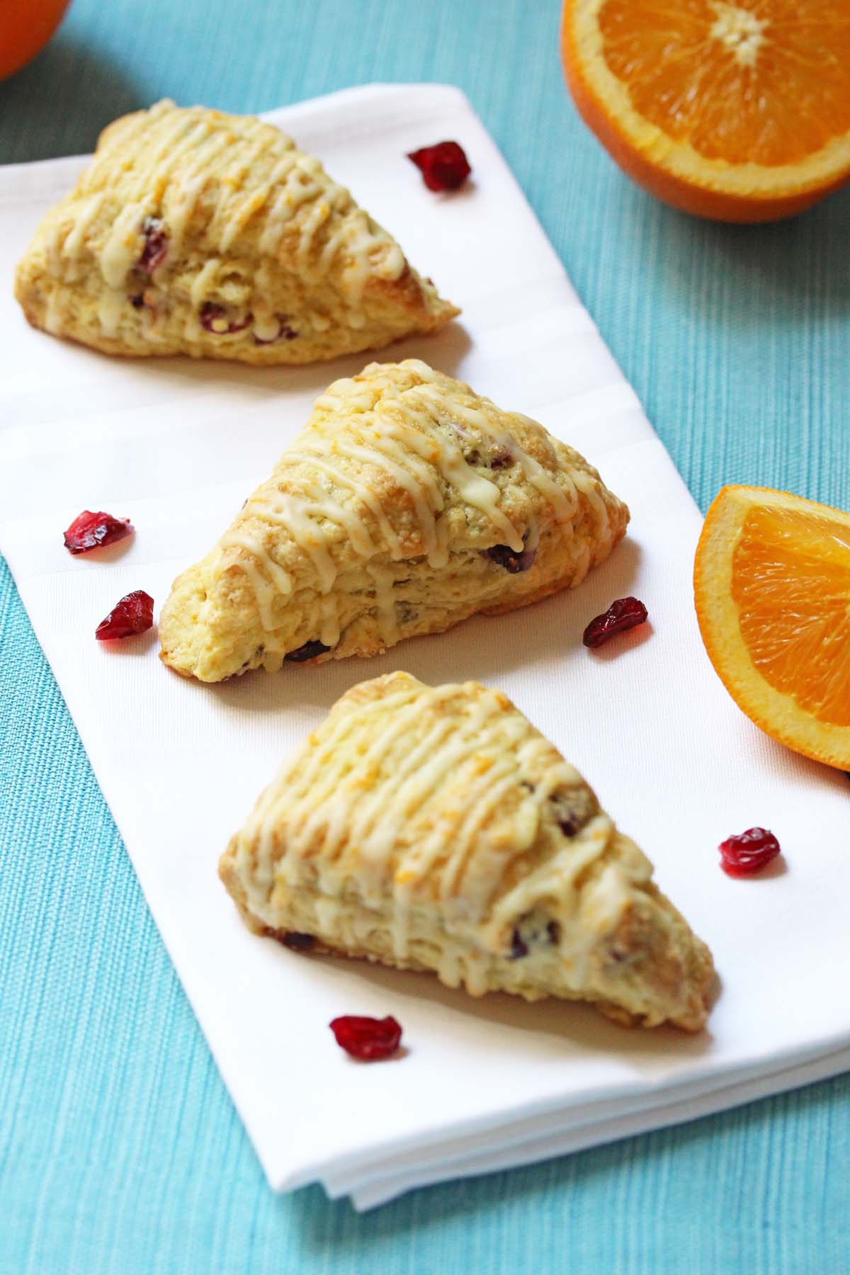 Cranberry Orange Scones from Ashley Marie's Kitchen