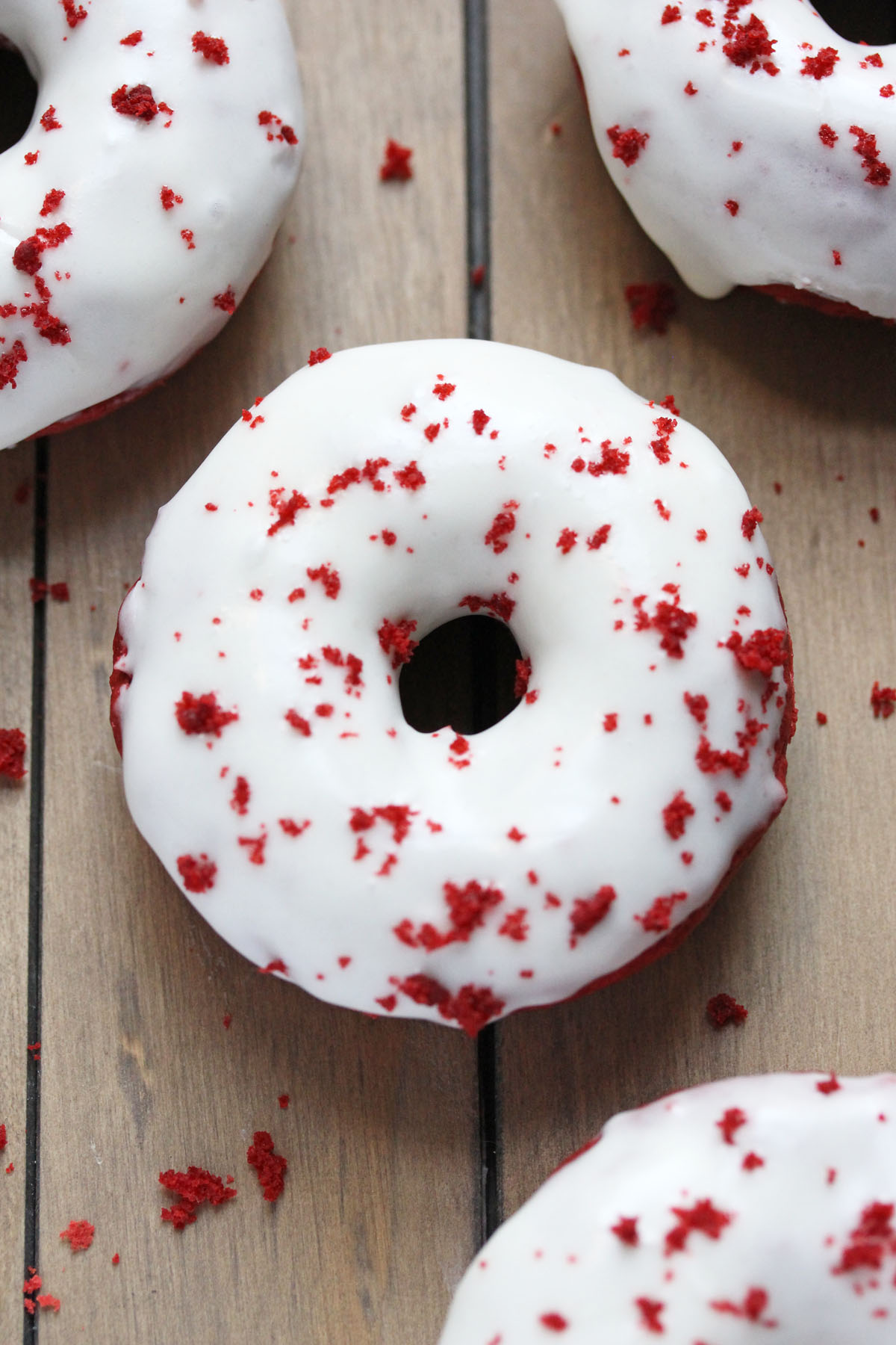 Baked Red Velvet Doughnuts