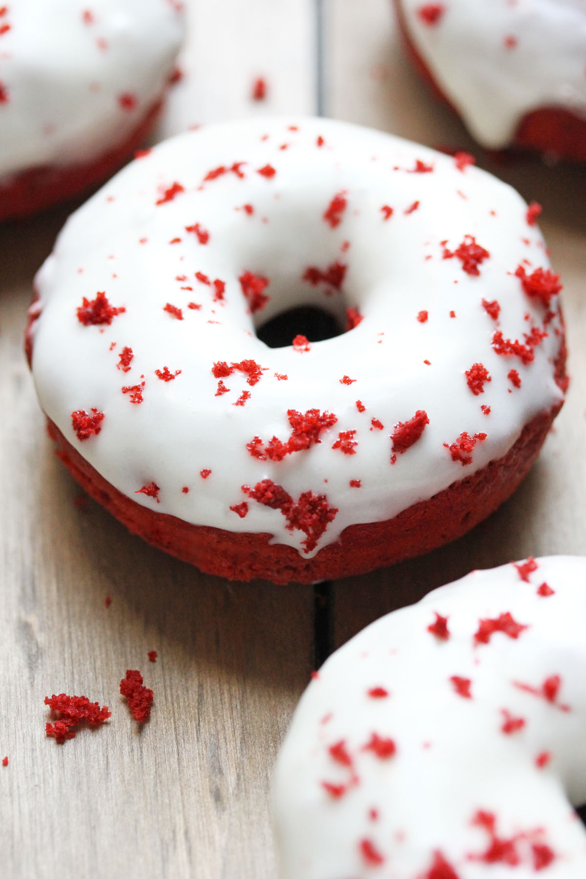 Baked Red Velvet Doughnuts
