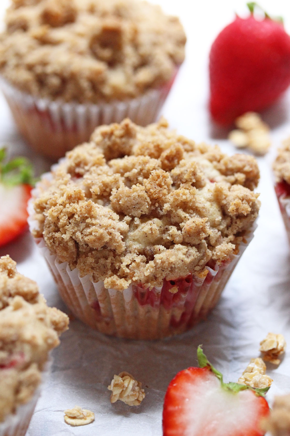 Strawberry Granola Muffins